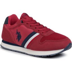 Sneakersy U.S. POLO ASSN. - Sand NOBIK4246S0/TH1 Red. Czerwone trampki chłopięce U.S. Polo Assn., bez wzorów, ze skóry ekologicznej, na sznurówki. W wyprzedaży za 149,00 zł.