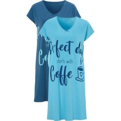 Cellbes Koszula nocna 2 Pack denim blue jasnoturkusowy female niebieski/turkusowy 50/52. Niebieskie koszule nocne damskie Cellbes, do pracy, m, z nadrukiem, z denimu, biznesowe, z dekoltem w serek, z krótkim rękawem. Za 129,00 zł.