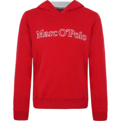 Bluza w kolorze czerwonym. Białe bluzy dziewczęce z nadrukiem marki Marc O'Polo Junior, z okrągłym kołnierzem, z długim rękawem. W wyprzedaży za 105,95 zł.