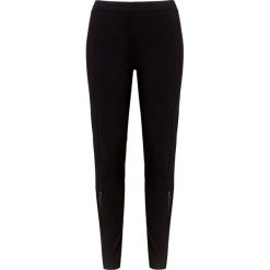 Leginsy EA7 EMPORIO ARMANI. Czarne legginsy sportowe damskie z nadrukiem, z tkaniny. W wyprzedaży za 288,00 zł.