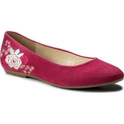 Baleriny damskie: Baleriny BALDACCINI – 786900-2 Fuksja Zamsz