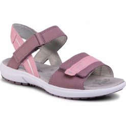 Sandały SUPERFIT - 6-06204-90 S Lila/Rosa. Różowe sandały dziewczęce Superfit, ze skóry, bez zapięcia. Za 339,00 zł.