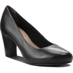 Półbuty TAMARIS - 1-22413-21 Black 001. Czarne creepersy damskie Tamaris, z materiału, eleganckie, na obcasie. Za 229,90 zł.
