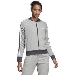 DAMSKA BLUZA ADIDAS NA ZAMEK BOMBERKA (XS). Szare bluzy damskie Adidas, xs, bez wzorów, z bawełny, bez rękawów, bez kaptura. W wyprzedaży za 189,99 zł.