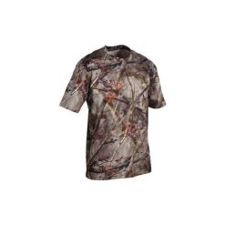 Koszulka kr. ręk. Actikam 100. Brązowe t-shirty męskie SOLOGNAC, s. Za 39,99 zł.