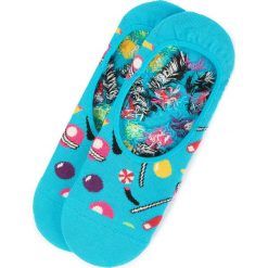 Skarpety Stopki Damskie HAPPY SOCKS - CND06-6700 Kolorowy Niebieski. Niebieskie skarpetki damskie Happy Socks, bez wzorów, z elastanu. Za 32,90 zł.