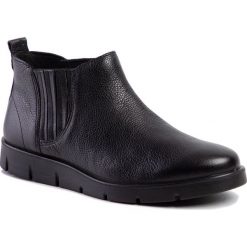 Sztyblety ECCO - Bella 28217301001 Black. Czarne kozaki damskie ecco, ze skóry, bez obcasa, bez zapięcia. W wyprzedaży za 419,00 zł.