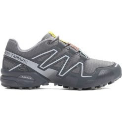 Szare Buty Sportowe Hidden Track. Szare buty sportowe męskie marki Born2be, z materiału, na sznurówki. Za 109,99 zł.