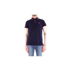 Koszulki polo z krótkim rękawem U.S Polo Assn. 51602-43472. Niebieskie koszulki męskie U.S. Polo Assn., s, bez wzorów, z krótkim rękawem. Za 260,12 zł.