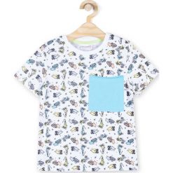 Coccodrillo - T-shirt dziecięcy 92-122 cm. Szare t-shirty męskie marki COCCODRILLO, z elastanu, z okrągłym kołnierzem. Za 39,90 zł.