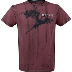 Gra o Tron Dracarys! T-Shirt ciemnoczerwony. Czerwone koszulki męskie marki Gra o Tron, l, z nadrukiem, z okrągłym kołnierzem. Za 99,90 zł.