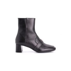 Botki Patrizia Pepe 1V1393/A483-K103. Czarne botki damskie Patrizia Pepe, bez obcasa, bez zapięcia. Za 399,00 zł.