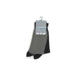 Skarpety Emporio Armani CC114-302302-00020. Czarne skarpetki męskie Emporio Armani, bez wzorów. Za 89,00 zł.