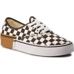 Tenisówki VANS - Authentic VN0A38EMU58 (Gum Block) Checkerboard. Brązowe półbuty damskie Vans, bez wzorów, z gumy, bez zapięcia. W wyprzedaży za 219,00 zł.