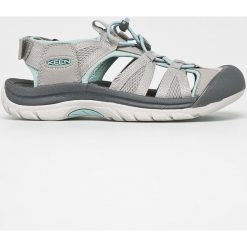 Keen - Sandały Venice II. Szare sandały damskie Keen, bez wzorów, ze skóry, sportowe, z okrągłym noskiem, bez obcasa, bez zapięcia, outdoorowe. W wyprzedaży za 299,90 zł.