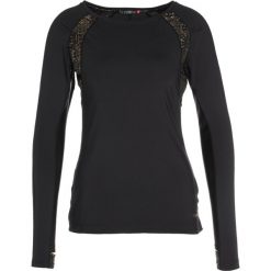 Elle Sport Koszulka sportowa black/gold. Czarne topy sportowe damskie marki Elle Sport, s, z elastanu, z długim rękawem. W wyprzedaży za 239,20 zł.