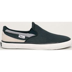 Pepe Jeans - Tenisówki Kenton. Niebieskie trampki męskie Pepe Jeans, bez wzorów, z jeansu, bez zapięcia. W wyprzedaży za 169,90 zł.