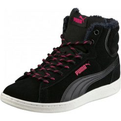 Puma Damskie Obuwie Zimowe Vikky Mid Corduroy Black 38. Czarne buty sportowe damskie Puma, bez wzorów, ze skóry, eleganckie, trekkingowe, puma vikky. W wyprzedaży za 209,00 zł.
