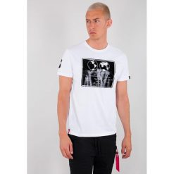 Koszulka Alpha Industries Lunar Plaque 128513-09. Białe koszulki męskie Alpha Industries, m, bez wzorów, bez kołnierzyka, bez rękawów. Za 126,99 zł.