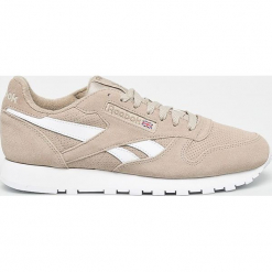 Reebok - Buty Cl Leather. Szare halówki męskie Reebok, z materiału. Za 379,90 zł.