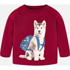 Mayoral - Longsleeve dziecięcy 68-98 cm. Białe t-shirty chłopięce Mayoral, z nadrukiem, z bawełny, z długim rękawem. W wyprzedaży za 39,90 zł.