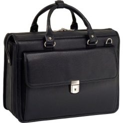 Teczka skórzana męska na laptopa 15,4" Mcklein Gresham 15975 czarna - Czarny. Czarne torby męskie skórzane Mcklein, w paski, klasyczne. Za 1028,02 zł.