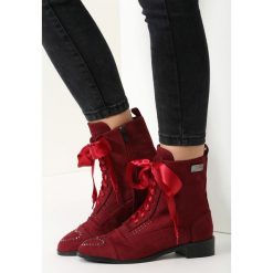 Bordowe Botki Born To Find. Czerwone botki damskie saszki vices. Za 59,99 zł.