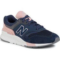 Sneakersy NEW BALANCE - CW997HYA Granatowy. Niebieskie półbuty damskie New Balance, na co dzień, bez wzorów, ze skóry, bez obcasa, bez zapięcia. Za 369,00 zł.