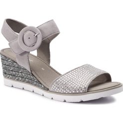 Espadryle GABOR - 25.754.19 Grau. Szare espadryle damskie Gabor, bez wzorów, ze skóry, bez obcasa, na obcasie. W wyprzedaży za 299,00 zł.