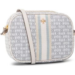 Torebka TORY BURCH - Gemini Link Canvas Mini Bag 57743 Old New Ivory Gemini Link 058. Brązowe listonoszki damskie Tory Burch, bez wzorów, ze skóry ekologicznej, bez dodatków. W wyprzedaży za 589,00 zł.