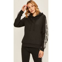 Diadora - Bluza. Czarne bluzy damskie Diadora, s, z nadrukiem, z bawełny, bez rękawów, z kapturem. W wyprzedaży za 249,90 zł.