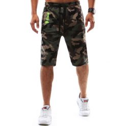 Spodenki i szorty męskie: Krótkie spodenki dresowe męskie woodland camo (sx0546)