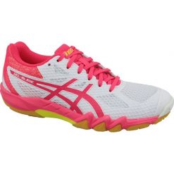 Buty do squasha Asics Gel-Blade 7 M 1072A032-100. Białe buty sportowe męskie Asics, z materiału, bez zapięcia, do siatkówki. W wyprzedaży za 409,00 zł.