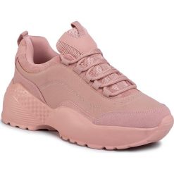 Sneakersy JENNY FAIRY - WP40-9835W Pink. Różowe półbuty damskie Jenny Fairy, bez wzorów, ze skóry ekologicznej, bez obcasa, na płaskiej podeszwie, bez zapięcia. Za 119,99 zł.