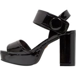 Rzymianki damskie: Lost Ink Wide Fit WIDE FIT JONIE Sandały na obcasie black