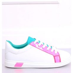 Trampki damskie W-3116 Fushia. Białe trampki i tenisówki damskie ButyModne, bez wzorów, z tkaniny, na sznurówki. W wyprzedaży za 69,00 zł.