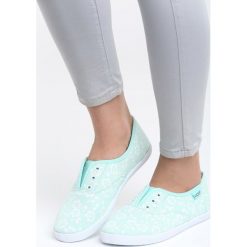 Miętowe Tenisówki How We Do. Zielone trampki i tenisówki damskie Born2be, w kwiaty. Za 29,99 zł.