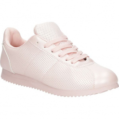 Różowe buty sportowe sznurowane Casu 87-3A. Czerwone buty sportowe damskie Casu. Za 59,99 zł.