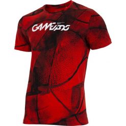 T-shirt męski TSM239 - czerwony allover. Czerwone koszulki męskie 4f, m, bez wzorów, bez kołnierzyka. Za 69,99 zł.