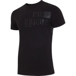 T-shirty męskie z nadrukiem: T-shirt męski TSM019 – głęboka czerń