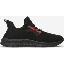 Czarno-Czerwone Buty Sportowe Thurdian. Czarne buty sportowe męskie Born2be, na sznurówki. Za 99,99 zł.