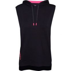 Bluza EMPORIO ARMANI EA7. Czarne bluzy damskie EA7 Emporio Armani, bez wzorów, z dzianiny, bez rękawów. W wyprzedaży za 335,00 zł.