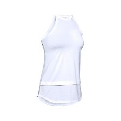 Under Armour Damski sportowy podkoszulek , KOBIETY 1351597-100 | BIAŁY XS. Białe podkoszulki damskie Under Armour, xs, bez wzorów, bez rękawów. Za 161,04 zł.