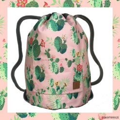 Plecaki męskie: PINK CACTUS & LIGHT BLUE dwustronny plecak SACK