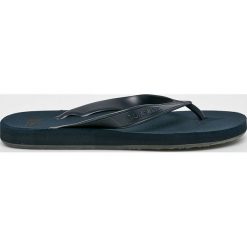 Quiksilver - Japonki. Niebieskie kapcie męskie Quiksilver, bez wzorów, z gumy. W wyprzedaży za 69,90 zł.