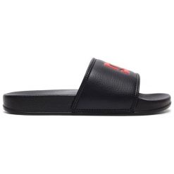 DC Klapki Slide B Sndl Blr Black/Red 1 M (32). Czerwone klapki chłopięce DC, ze skóry. W wyprzedaży za 64,00 zł.