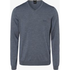 BOSS - Sweter męski – Baram-L, niebieski. Niebieskie swetry męskie Boss, xl, bez wzorów, z wełny, bez kołnierzyka, bez kaptura. Za 499,95 zł.
