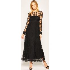 Sukienka wieczorowa Red Valentino TR0VA11X. Czarne sukienki damskie Red Valentino, bez wzorów, z poliesteru, wizytowe, bez kołnierzyka, bez rękawów. W wyprzedaży za 3159,00 zł.