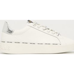 Pepe Jeans - Buty Brixton Again. Białe buty sportowe damskie Pepe Jeans, z jeansu. Za 329,90 zł.