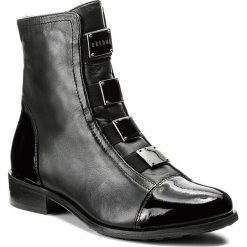 Botki damskie lity: Botki EKSBUT - 64-3520-155/121-1G Czarny